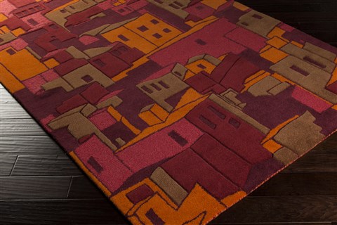 Surya Destinations Red 80 X 110 Area Rug DTN61-811 800-42314 Image 1