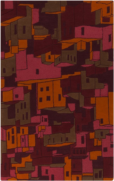 Surya Destinations Red 80 X 110 Area Rug DTN61-811 800-42314 Image 0