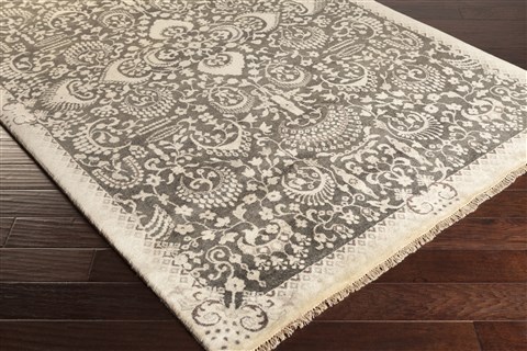 Surya Empress Black 80 X 110 Area Rug EMS7001-811 800-42528 Image 1