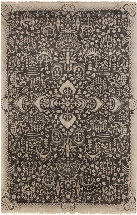 Surya Empress Black 80 X 110 Area Rug EMS7001-811 800-42528 Image 0