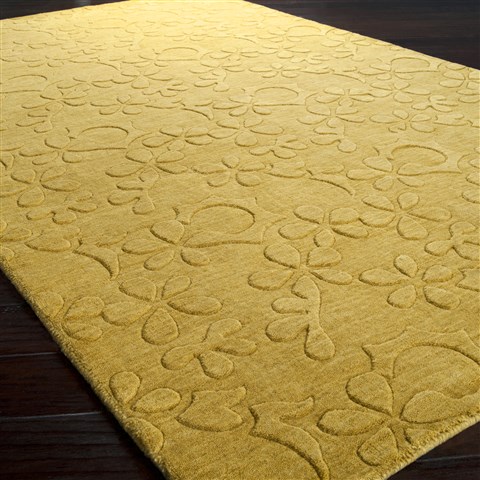 Surya Etching Yellow Runner 26 X 80 Area Rug ETC4900-268 800-42873 Image 1