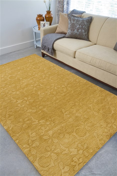Surya Etching Yellow Runner 26 X 80 Area Rug ETC4900-268 800-42873 Image 2