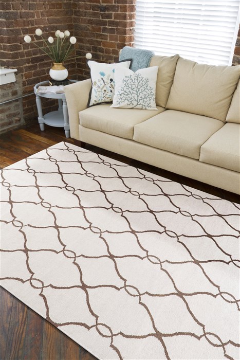Surya Fallon White Runner 26 X 80 Area Rug FAL1009-268 800-43123 Image 2