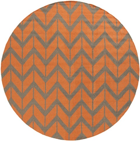 Surya Fallon Orange Round 80 X 80 Area Rug FAL1089-8RD 800-43365 Image 0