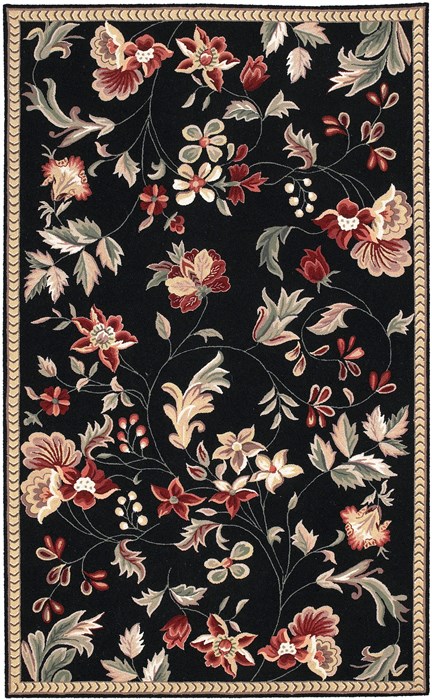 Surya Flor Black 50 X 80 Area Rug FLO8907-58 800-43644 Image 0