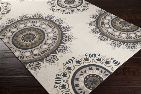 Surya Flor Grey 26 X 40 Area Rug FLO9003-264 800-43648 Image 1
