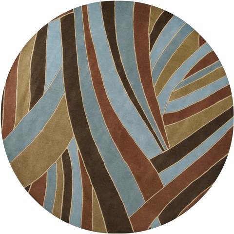 Surya Forum Brown Round 99 X 99 Area Rug FM7002-99RD 800-43679 Image 0