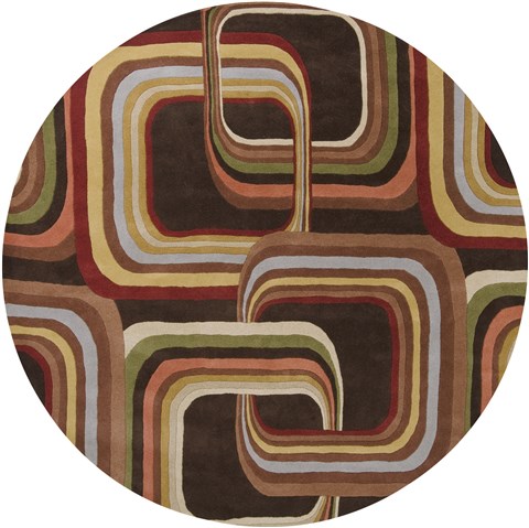 Surya Forum Red Round 80 X 80 Area Rug FM7007-8RD 800-43697 Image 0