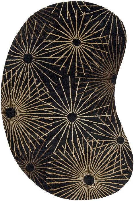 Surya Forum Black Kidney 80 X 100 Area Rug FM7090-810KDNY 800-43840 Image 0