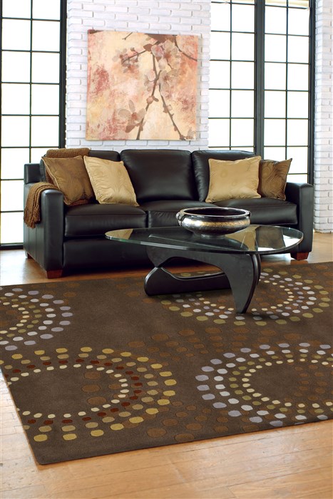 Surya Forum Brown Round 60 X 60 Area Rug FM7107-6RD 800-43879 Image 2
