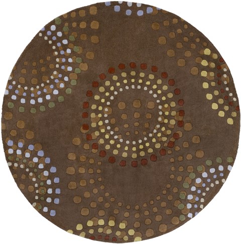 Surya Forum Brown Round 60 X 60 Area Rug FM7107-6RD 800-43879 Image 0