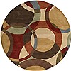 Surya Forum White Round 60 X 60 Area Rug FM7108-6RD 800-43900 Thumb 0