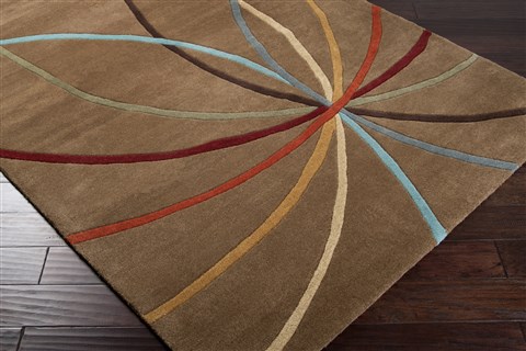 Surya Forum Orange 100 X 140 Area Rug FM7140-1014 800-43931 Image 1