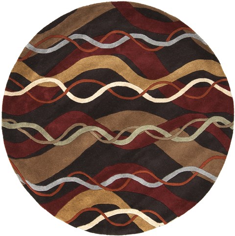 Surya Forum Red Round 40 X 40 Area Rug FM7154-4RD 800-43979 Image 0