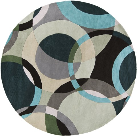 Surya Forum Green Round 80 X 80 Area Rug FM7157-8RD 800-44031 Image 0