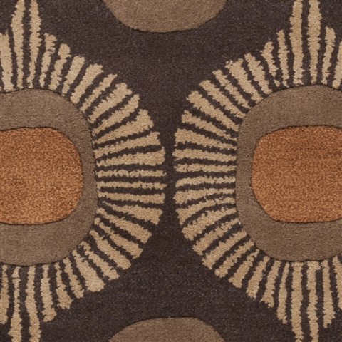 Surya Forum Brown Round 80 X 80 Area Rug FM7170-8RD 800-44073 Image 1