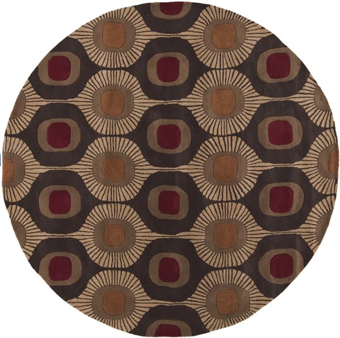 Surya Forum Brown Round 80 X 80 Area Rug FM7170-8RD 800-44073 Image 0