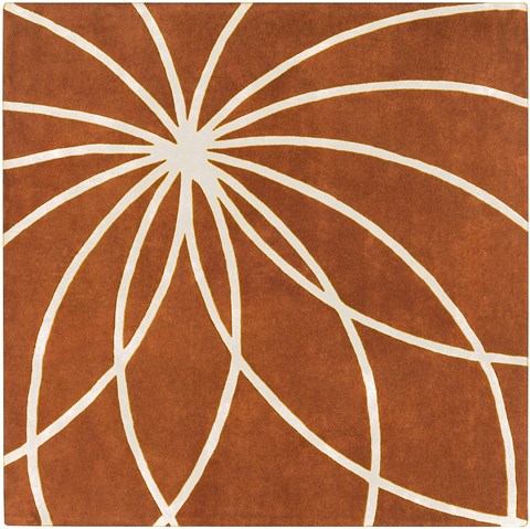Surya Forum Orange Square 99 X 99 Area Rug FM7175-99SQ 800-44119 Image 0
