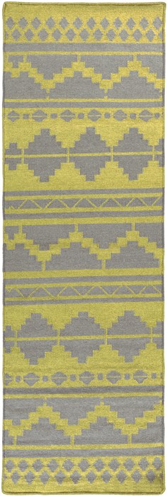 Surya Frontier Green Runner 26 X 80 Area Rug FT494-268 800-45174 Image 0