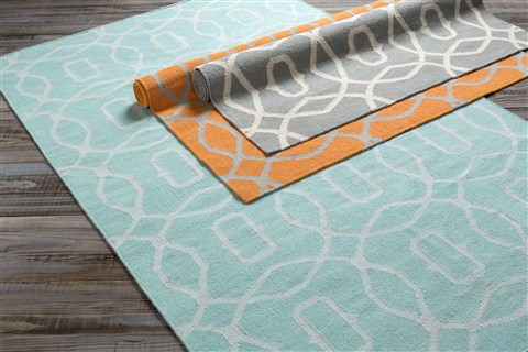 Surya Frontier Blue Runner 26 X 80 Area Rug FT531-268 800-45373 Image 1