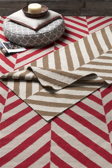Surya Frontier Red Runner 26 X 80 Area Rug FT553-268 800-45487 Image 2