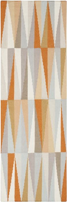 Surya Frontier Orange Runner 26 X 80 Area Rug FT580-268 800-45608 Image 0