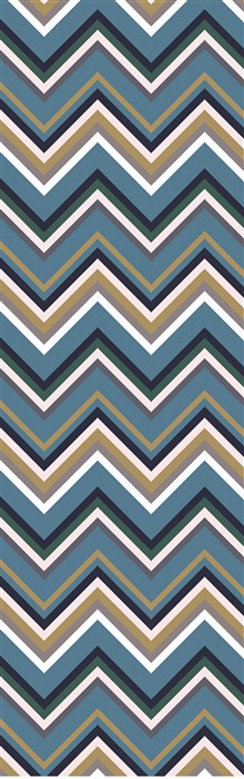 Surya Frontier Blue Runner 26 X 80 Area Rug FT595-268 800-45660 Image 0