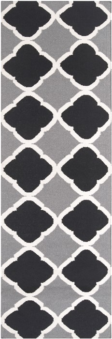 Surya Frontier Black Runner 26 X 80 Area Rug FT66-268 800-45759 Image 0