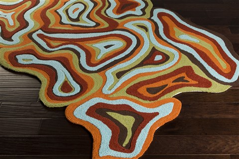 Surya Hurricane Red 53 X 76 Area Rug HCN3000-5376 800-46913 Image 1