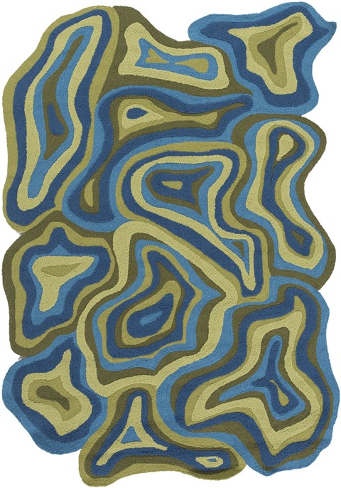 Surya Hurricane Blue 53 X 76 Area Rug HCN3001-5376 800-46917 Image 0