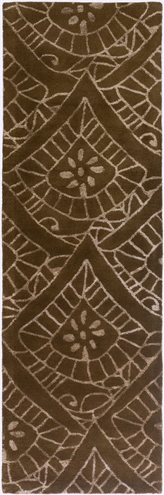 Surya Henna Brown Runner 26 X 80 Area Rug HEN1004-268 800-47172 Image 0