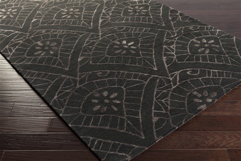 Surya Henna Black 80 X 110 Area Rug HEN1016-811 800-47235 Image 1
