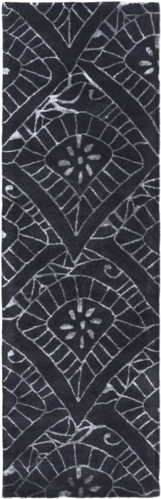 Surya Henna Black Runner 26 X 80 Area Rug HEN1017-268 800-47237 Image 0