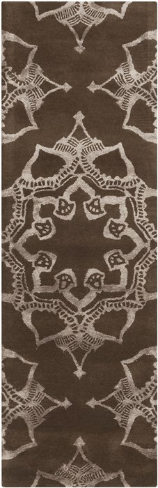 Surya Henna Brown Runner 26 X 80 Area Rug HEN1018-268 800-47242 Image 0