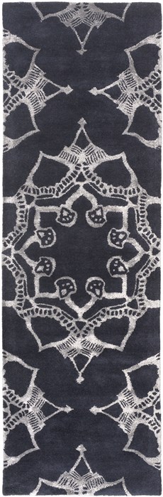 Surya Henna Grey Runner 26 X 80 Area Rug HEN1021-268 800-47257 Image 0