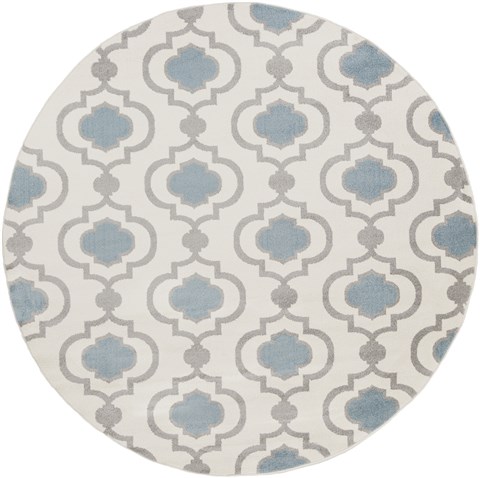 Surya Horizon White Round 71 X 71 Area Rug HRZ1021-710RD 800-47666 Image 0