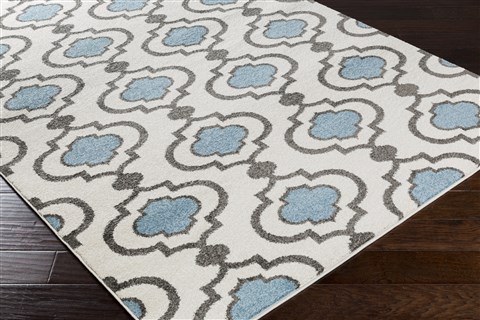 Surya Horizon White 93 X 126 Area Rug HRZ1021-93126 800-47667 Image 1