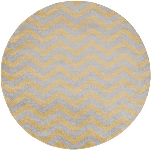 Surya Horizon Yellow Round 71 X 71 Area Rug HRZ1024-710RD 800-47690 Image 0