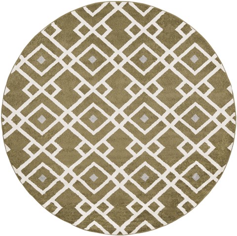 Surya Horizon Green Round 71 X 71 Area Rug HRZ1030-710RD 800-47738 Image 0