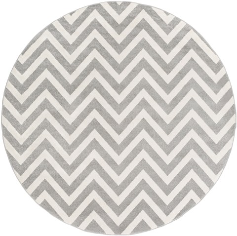 Surya Horizon White Round 71 X 71 Area Rug HRZ1038-710RD 800-47802 Image 0