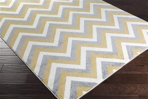 Surya Horizon Yellow 53 X 73 Area Rug HRZ1040-5373 800-47815 Image 1