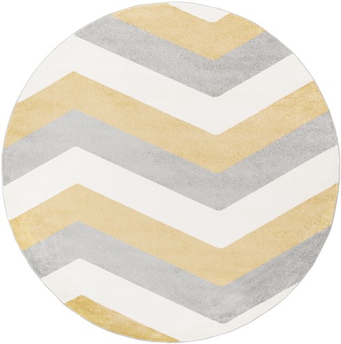 Surya Horizon Yellow Round 71 X 71 Area Rug HRZ1055-710RD 800-47938 Image 0