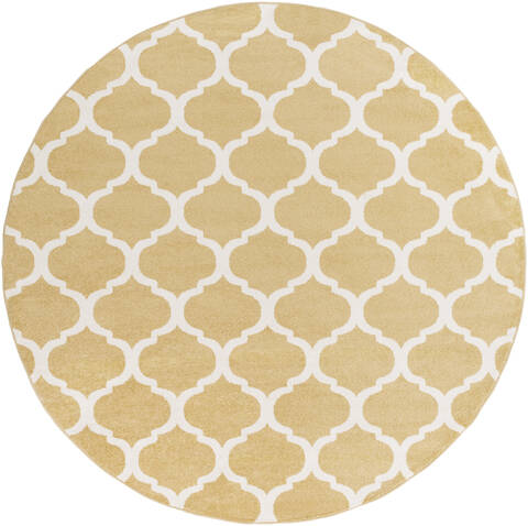 Surya Horizon Yellow Round 71 X 71 Area Rug HRZ1077-710RD 800-48114 Image 0
