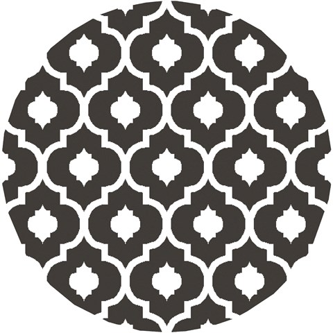 Surya Horizon Black Round 71 X 71 Area Rug HRZ1099-710RD 800-48290 Image 0