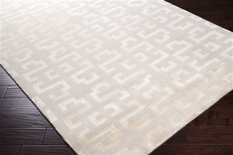 Surya Mugal White 50 X 80 Area Rug IN8578-58 800-48568 Image 1