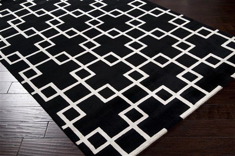Surya Mugal Black 80 X 110 Area Rug IN8594-811 800-48574 Image 1