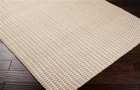 Surya Jute Woven White 26 X 40 Area Rug JS4-264 800-48984 Image 1