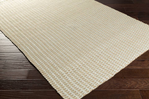 Surya Jute Woven White 36 X 56 Area Rug JS420-3656 800-48989 Image 1