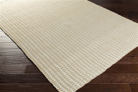 Surya Jute Woven White 50 X 80 Area Rug JS420-58 800-48990 Image 1