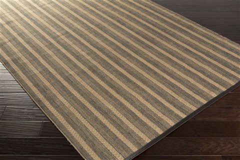 Surya Justice Black 20 X 30 Area Rug JST9000-23 800-49015 Image 1